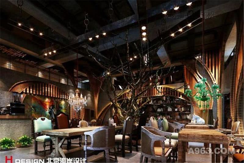 北京咖啡陪你凯泰店设计案例—北京海岸设计成品效果图