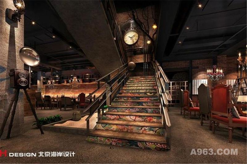 北京漫猫咖啡馆设计案例—北京海岸设计室内效果成品展示图片效果