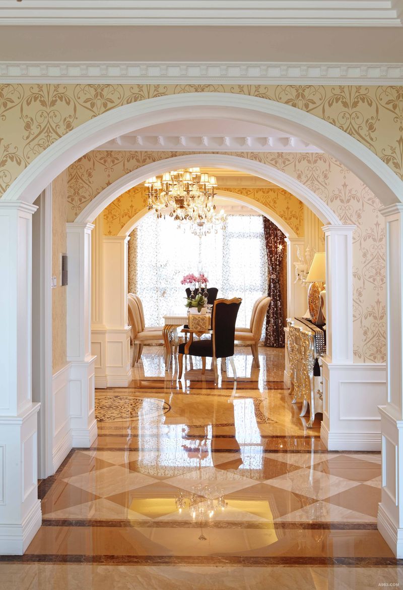 230平私宅装饰设计欧式古典风格设计之走廊设计