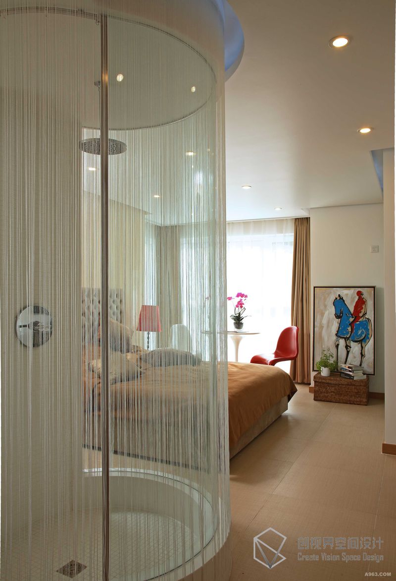 创视界独立设计师120平私宅装饰设计之卧室设计