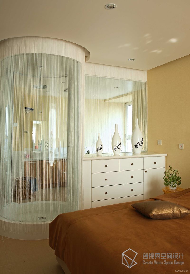 创视界独立设计师120平私宅装饰设计之卧室设计