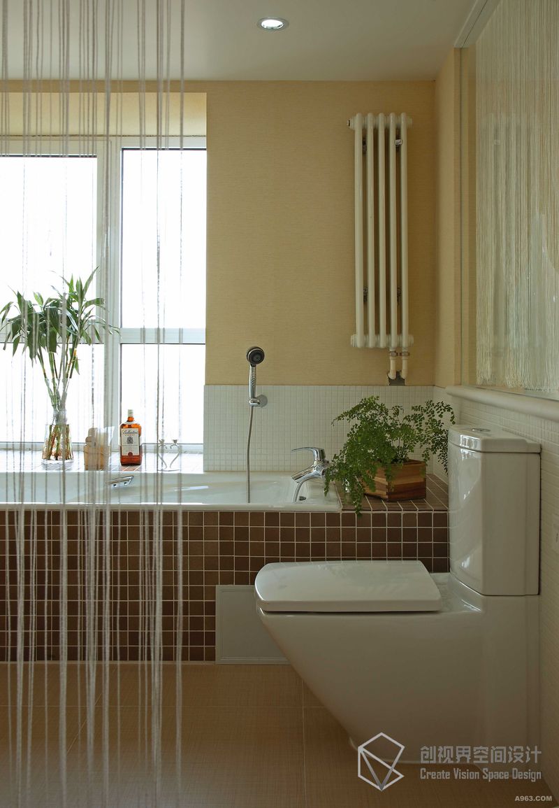 创视界独立设计师120平私宅装饰设计之卫生间设计