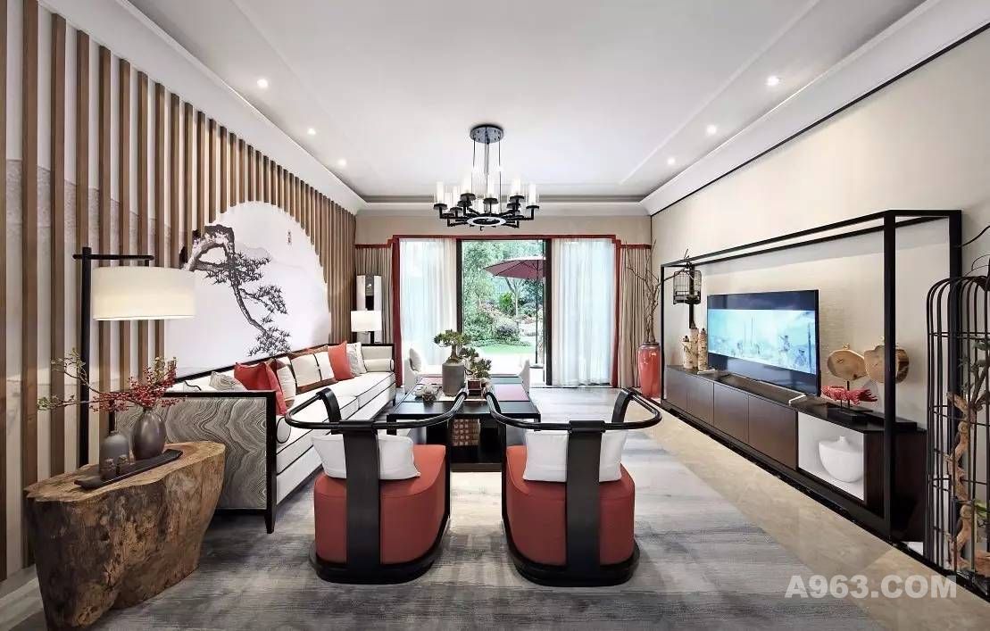 别墅装修中式风格淡雅之美——上海腾龙别墅设计