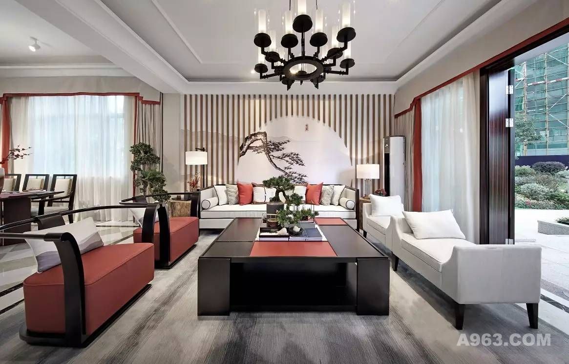 别墅装修中式风格淡雅之美——上海腾龙别墅设计