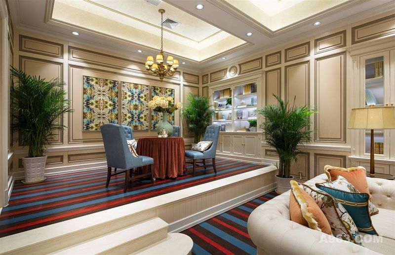 宛平88大平层项目装修欧式风格设计，上海腾龙别墅设计作品，欢迎品鉴